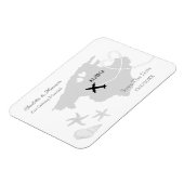 Mallorca Spanien Hochzeit Ziel Save the Date Magnet (Linke Seite)