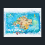 Mallorca Spanien Illustrierte Karte mit Sehenswürd<br><div class="desc">Mallorca Spanien Illustrierte Karte mit Sehenswürdigkeiten und Highlights.</div>
