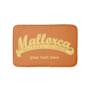 MALLORCA Spanien - Individuelle Text- und Farbbadm Badematte