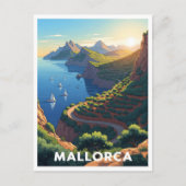 Mallorca, Spanien - Küstenstraße Postkarte (Vorderseite)