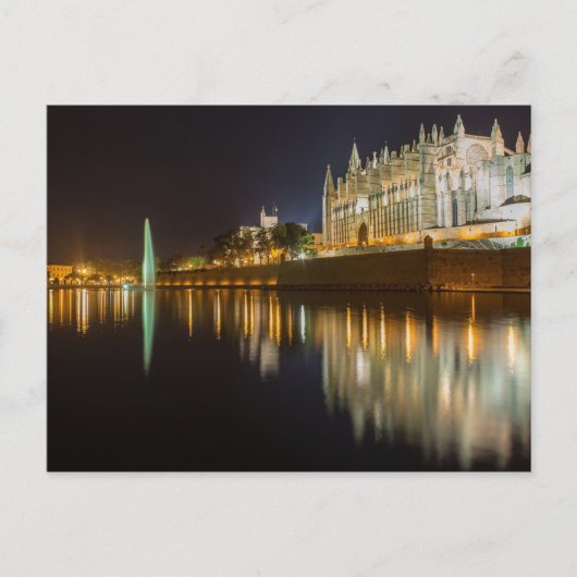 Mallorca, Spanien landschaftliches Nachtfoto Postkarte (Vorderseite)