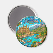 Mallorca Spanien Magnet (Vorderseite/Rückseite)