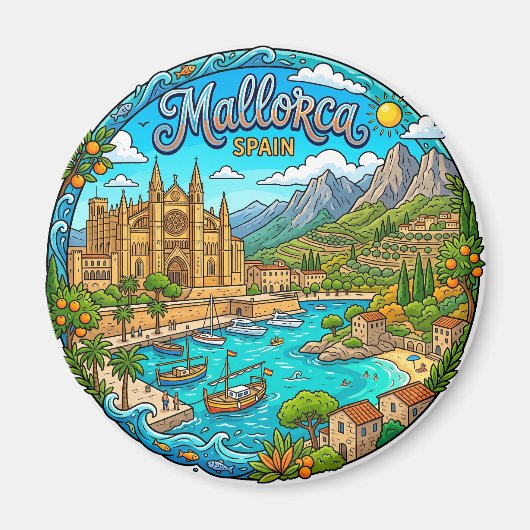 Mallorca Spanien Magnet (Vorne)