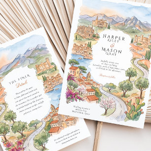 Mallorca Spanien Palma Kathedrale Bellver Hochzeit Einladung