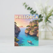 Mallorca Spanien Reise Postkarte (Stehend Vorderseite)