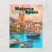 Mallorca Spanien Reise Postkarten Kunst, Spanien R (Vorderseite)
