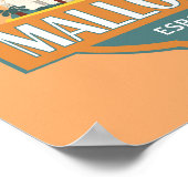 Mallorca Spanien Reisen Retro Abzeichen Poster (Ecke)