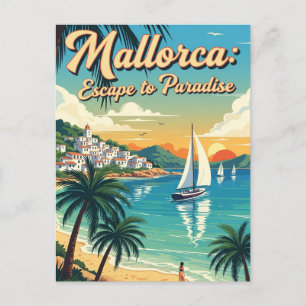 Mallorca Spanien Reisen Vintages Retro Postkarte