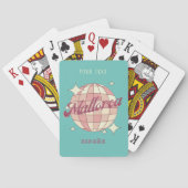 Mallorca Spanien Rosa Blauer Sommerurlaub Spielkarten (Rückseite)