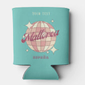 Mallorca Spanien Rosa blaues Party Dosenkühler (Rückseite)