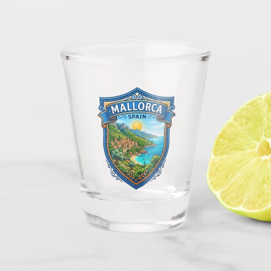 Mallorca Spanien Schnapsglas (Vorderseite)