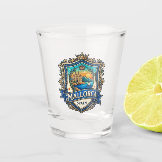 Mallorca Spanien Schnapsglas (Vorderseite)