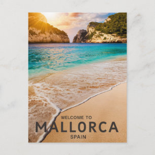 Mallorca, Spanien Strand Postkarte