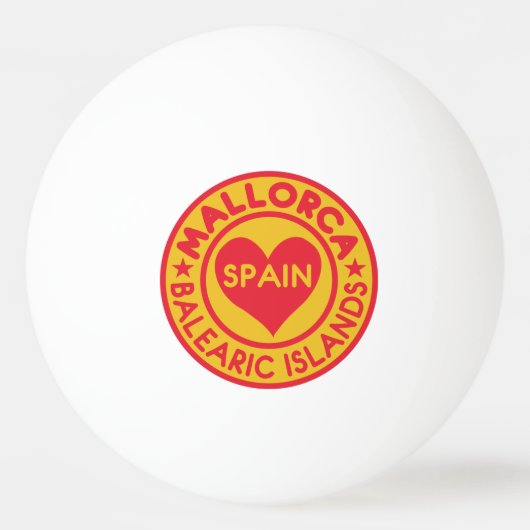 MALLORCA Spanien - Tischtennisball (Vorderseite)