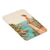 Mallorca Spanien Vintage Reise Spanische Küste Magnet (Rechte Seite)
