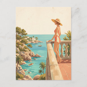 Mallorca Spanien Vintage Reise Spanische Küste Postkarte