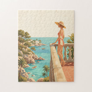 Mallorca Spanien Vintage-Reisepuzzle Puzzle