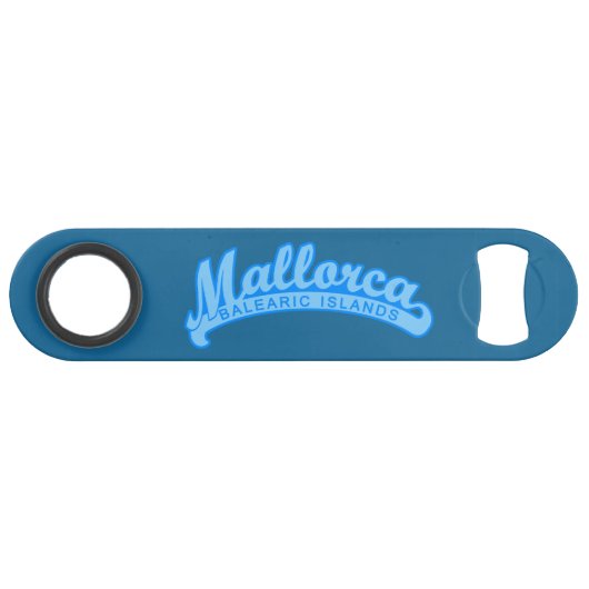 MALLORCA Spanien Zoll-Text- und Farbflaschenöffner Speed Flaschenöffner (Vorderseite (Horizontal))