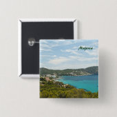 Mallorca-Stecker Button (Vorne & Hinten)