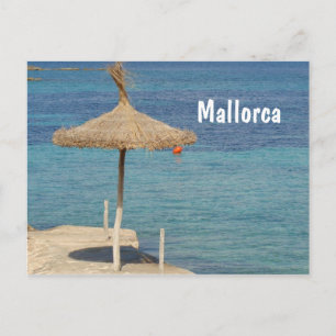 Mallorca - Strohschirm Postkarte