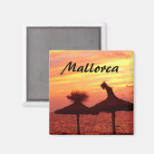 Mallorca Sunset Souvenir Magnet (Vorderseite/Rückseite)