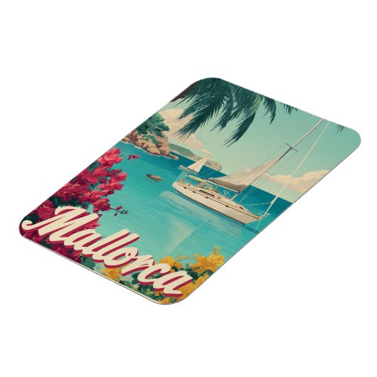 Mallorca Vintag Magnet (Linke Seite)