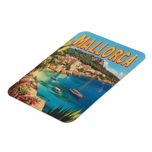 Mallorca Vintag Magnet (Linke Seite)