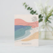 Mallorca Vintag minimalistisch Postkarte (Stehend Vorderseite)
