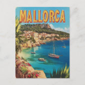 Mallorca Vintag Postkarte (Vorderseite)