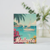 Mallorca Vintag Postkarte (Stehend Vorderseite)