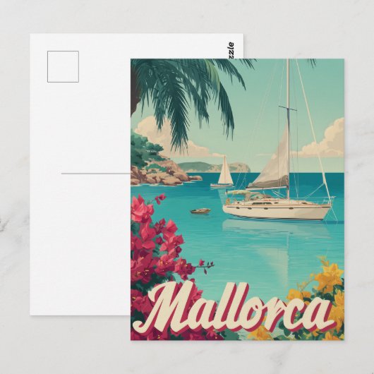 Mallorca Vintag Postkarte (Vorne/Hinten)