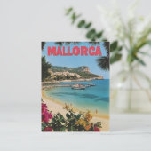 Mallorca Vintag Postkarte (Stehend Vorderseite)