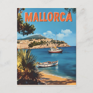 Mallorca vintage postkarte