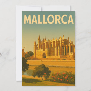 Mallorca Vintage Retro Kathedrale Einladung