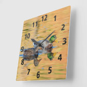 Mallorquiner Quadratische Wanduhr (Winkel)
