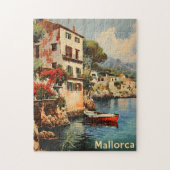 Mallorquinischer Küstenarm Vintage Postkarte Puzzle (Vertikal)