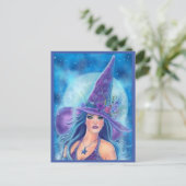 Mallory Halloween Hexenkunst von Renee Lavoie Postkarte (Stehend Vorderseite)