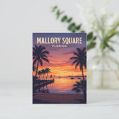 Mallory Square Florida Postkarte (Stehend Vorderseite)