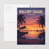 Mallory Square Florida Postkarte (Vorne/Hinten)