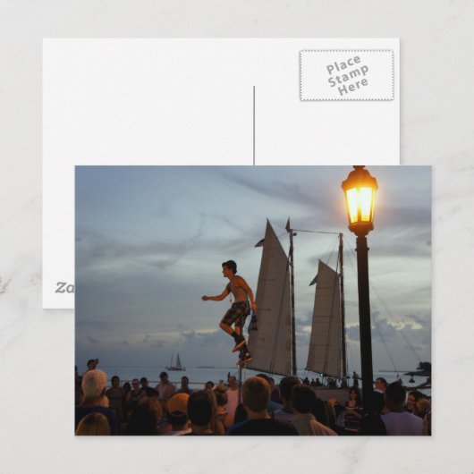 Mallory Square Postkarte (Vorne/Hinten)