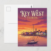 Mallory Square USA Postkarte (Vorne/Hinten)