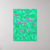 Mallow Bloom, Malva Blume Summer Floral Paintin Leinwanddruck (Vorderseite)