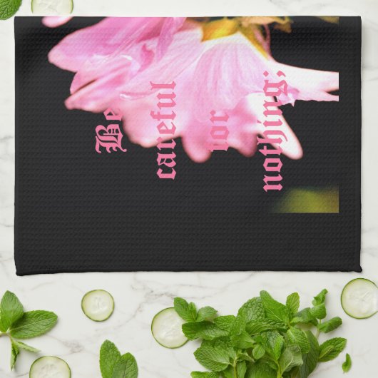 Mallow Bouquet Philippians 4:6 Geschirrtuch (Gefaltet)