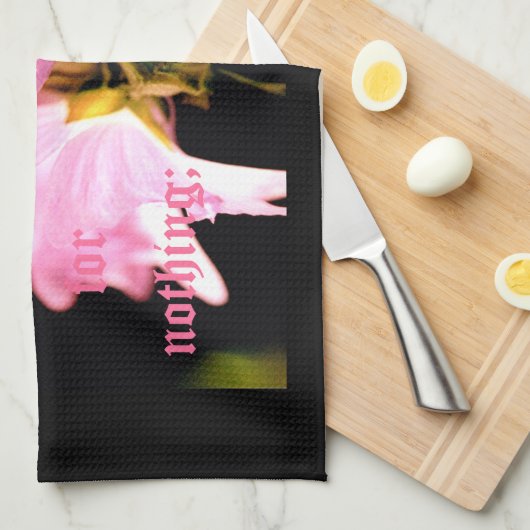 Mallow Bouquet Philippians 4:6 Geschirrtuch (Viertel Falte)