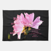 Mallow Bouquet Philippians 4:6 Geschirrtuch (Horizontal)