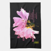 Mallow Bouquet Philippians 4:6 Geschirrtuch (Vertikal)