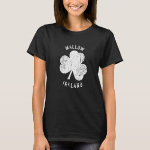 Mallow Cork Irland Vintage Shamrock abgenutzt Lo T-Shirt
