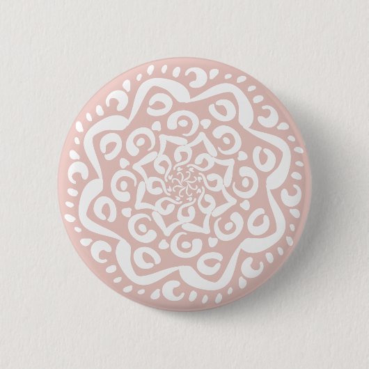 Mallow Mandala Button (Vorderseite)