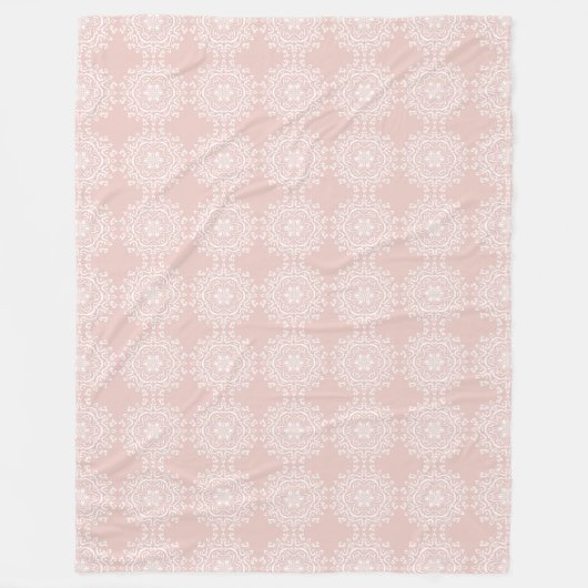 Mallow Mandala Fleecedecke (Vorderseite)