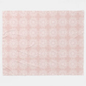 Mallow Mandala Fleecedecke (Vorderseite (Horizontal))